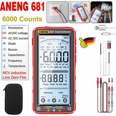 MARKENLOS ANENG 681 Digital Smart Multimeter AC/DC Voltage Capacitance Meter Diode Tester