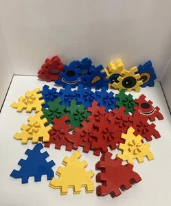 Vintage Zaks Sak Triangle Blocks Lot Of 38 Toys - Picture 1 of 5