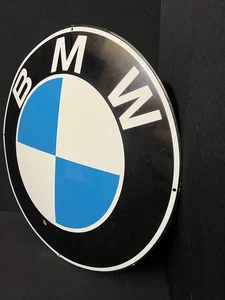 Placa esmaltada BMW - logotipo / escudo alrededor de 60 cm de diámetro alrededor de 1955/60 - Imagen 1 de 4