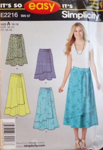 Simplicity Sewing Pattern 2216 Misses Skirt Pull On Two Lengths Sizes 10-18 UC - Picture 1 of 6