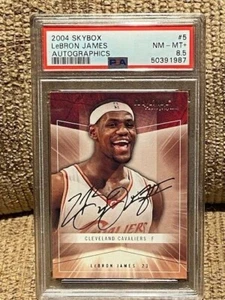 2004 Skybox Autographics Lebron James PSA 8.5 Silver Sig #5 Card NEW CLEAN CASE - Picture 1 of 1