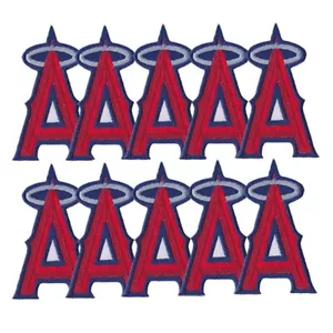 10 Stck. California Los Angeles Angels Baseball Größe 2,0 Zoll x 3,5 Zoll Nähen Aufbügeln Aufnäher - Bild 1 von 12