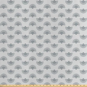 Geometrisch Satin Stoff als Meterware Japanisches Fan-Muster - Bild 1 von 11