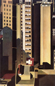 Skyscrapers  by Charles Sheeler  Giclee Canvas Print Repro