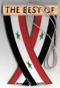 Rear view mirror car flags Syria Syrian unity flagz for inside the car - Picture 1 of 8