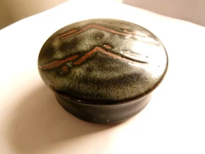 Vintage John Maltby Stoneshill Pottery Studio Art Kamionkowe Pokryte pudełko na drobiki - Zdjęcie 1 z 8