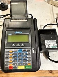 Hypercom T7Plus POS Credit Card Machine Terminal with OEM Power Supply - Picture 1 of 8