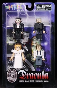 2011 Diamond "Monstruos universales" Minimates exclusivo Drácula paquete de 4 figuras sin usar, en caja - Imagen 1 de 2
