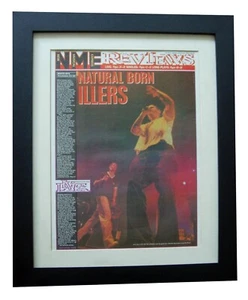 BEASTIE BOYS+Wolverhampton+REVIEW+POSTER+AD+FRAMED ORIGINAL 1995+FAST WORLD SHIP - Imagen 1 de 8