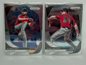 Luke Weaver + Robbie Ray 2020 Panini Prizm Baseball - LOT - Arizona Diamondbacks - Picture 1 of 2