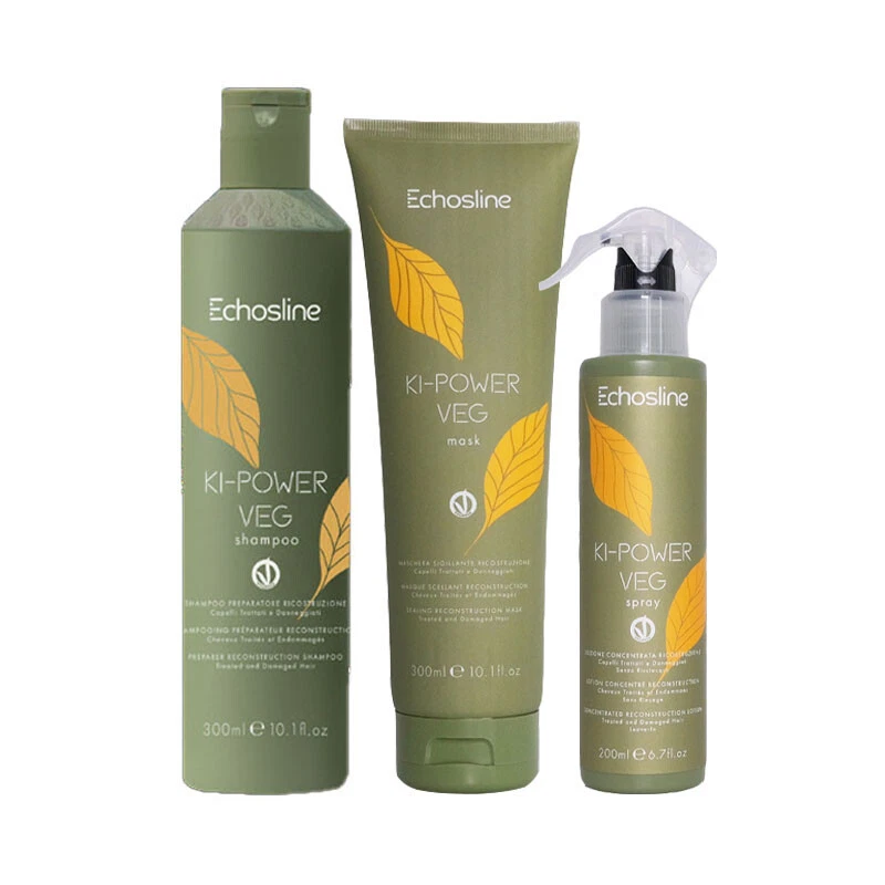 ECHOSLINE Kit Ki-Power Shampoo 300ml + Mask 300ml + Spray 200ml