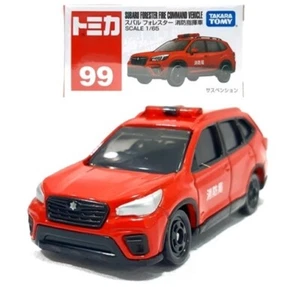 Tomica No.99 Subaru Forester Fire Command Car 1/65 Red SUV Takara Tomy Japan - Picture 1 of 6