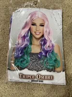 Halloween Washable Hair Wig “Fantasy Curls” Costume Adult Cosplay E-Girl - Image 1 of 2