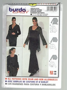 BURDA pattern8595 EVENING JACKET Sz 102 12 14 16 18 20 22 24 uncut unused PLUS - Picture 1 of 1