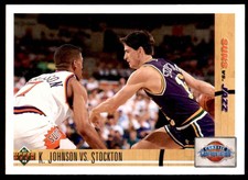 1991-92 Upper Deck K. Johnson vs. Stockton Phoenix Suns/Utah Jazz #32