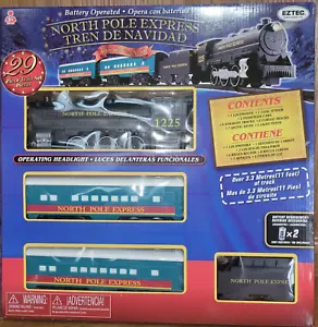 Eztec Nordpol Schnellzug Set 29-teilig 11 Fuß Gleis grün neu - Bild 1 von 5