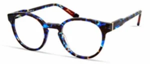 ED Ellen Degeneres MODEL O-19 Blue Tort Eyeglass Glasses Frames 47 21 140