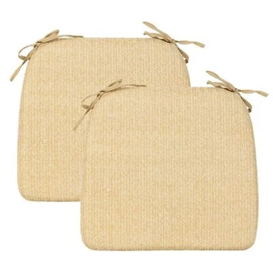 Outdoor Chair Cushions, 17x15.5 Inch Indoor Chair Pads with Ties Waterproof U... - Picture 1 of 7