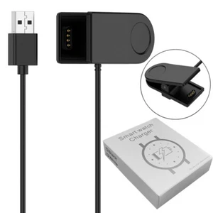For GolfBuddy W12 Smart Watch Clip Charging Cable 100CM Black Watch Accessories - Photo 1 sur 9