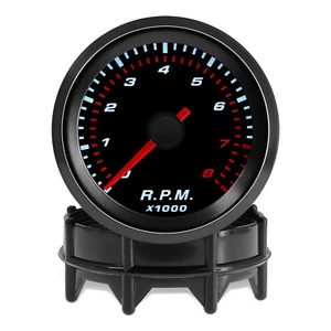 2" 52MM Universal Car Pointer Tachometer Tacho Gauge Meter 0-8000RPM - Picture 1 of 12