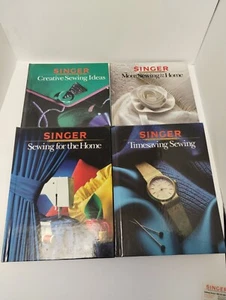Vintage Hardcover Singer Sewing Machine Books Set Of 4. - Picture 1 of 4