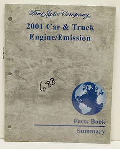 OEM 2001 Ford Car & Truck Engine/Emission Facts Book Summary P/N AD-528 - Imagen 1 de 3