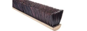 Magnolia Brush #5636 36" Dark Red Coarse & Fine Black Plastic Mix Broom Head - Picture 1 of 3