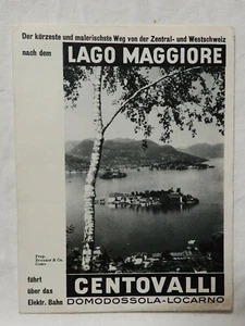 Urlaubs Prospekt - Lago Maggiore Centovalli - Brunner & Co. - Orell Füssli (R25) - Picture 1 of 3