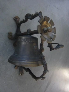 kleiner Glockenturm / Glockenstuhl, Hausglocke vor 1900, Bronze-Glocke 12cm, - Bild 1 von 11