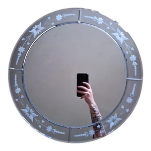 John Lewis Circular Venetian Style Mirror 48cm Diameter D Rings + Hanging Wire - Picture 1 of 10