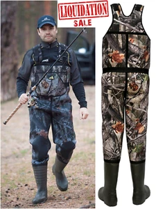Winter Neoprene Chest Waders for cold water Warm 100% Waterproof Fishing Waders - Picture 1 of 24