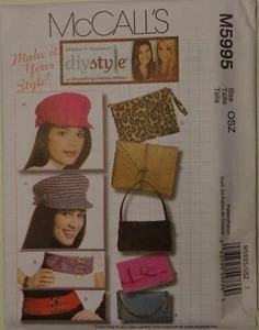 Hats, Bags and Belts Sewing Pattern McCall's M5995 NIP - Picture 1 of 2