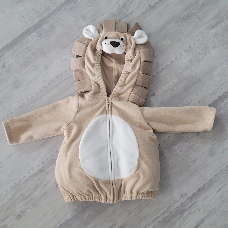Carter’s Lion Cub Halloween Costume Size 6-9 Months Zip up Hoodie Sweat Jacket - Image 1 of 4