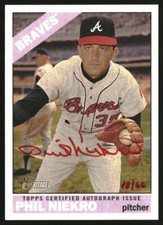 2015 Topps Heritage Real One Autographs Red Ink #ROAHPN Phil Niekro Auto /66