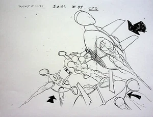 Bucky O'Hare and the Toad Wars TV Series 1991 Production COPY MODEL SHEET Marvel - Picture 1 of 2