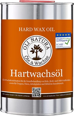 BESUCHE DEN OLI NATURA ÖLE & WACHSE-STORE OLI-NATURA Hartwachsöl, Geprüft Allergikerfreundlich, Lebensmittelecht-Zertifizi