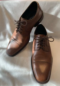 J.Murphy by Johnston & Murphy Men's 10.5M Dress Shoes Tan 59-11566 Gently Worn - Picture 1 of 6
