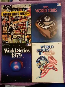 Baseball World Series Official Publications Books, 1976, 1978, 1979, 1980 - Picture 1 of 12
