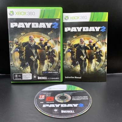 Payday 2 Microsoft Xbox 360 Games Complete With Manual VGC Free Post PAL - Image 1 of 4