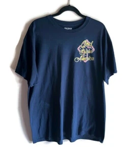 T-shirt unisex God Bless America Patriotic United States USA Freedom BLU XL - Foto 1 di 5