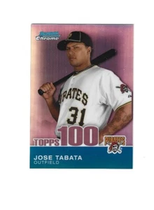 2010 Bowman Chrome Topps 100 Prospects Refractors #TPC54 Jose Tabata /499 Pirate - Picture 1 of 2