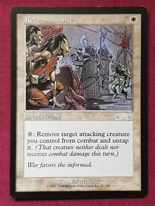 Magic The Gathering EXODUS RECONNAISSANCE white card MTG - Picture 1 of 2