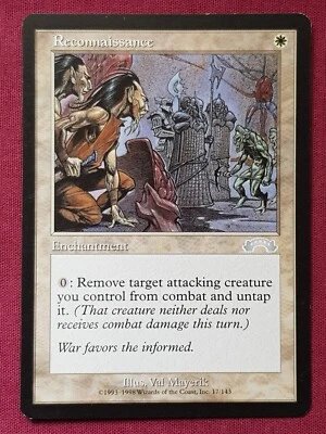 Magic The Gathering EXODUS RECONNAISSANCE white card MTG - Image 1 of 2