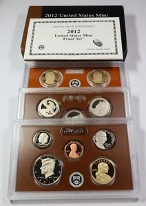 2012 - US Mint Clad Proof 14 Coin Set w Box & COA #45917Y - Picture 1 of 8