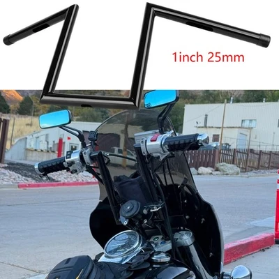 For Kawasaki Vulcan 690 1500 2000 Motor 1" Ape Hanger Z Bar 10" Rise Handlebar - Image 1 of 4