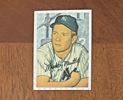 Tarjeta refractor atómico Bowman 1996 Topps Mickey Mantle conmemorativa 1952 #20 Foto 1 de 4