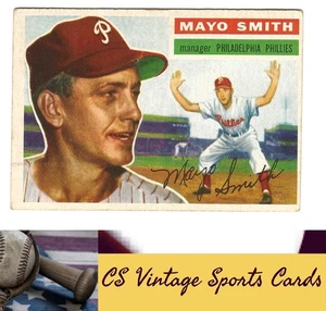 1956 Topps #60a Mayo Smith White Back - Bild 1 von 2