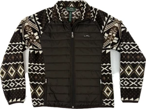 Ralph Lauren L-RL Active Fleece Puffer Quilted Jacket Womens Large Aztec Western - Bild 1 von 14