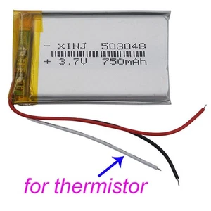 3.7V 750mah 2.77Wh Rechargeable Li Battery Li-po 503048 For Camera DashCam GPS - Picture 1 of 3