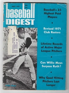 Edición de mayo de 1971 de la revista Baseball Digest - Imagen 1 de 2